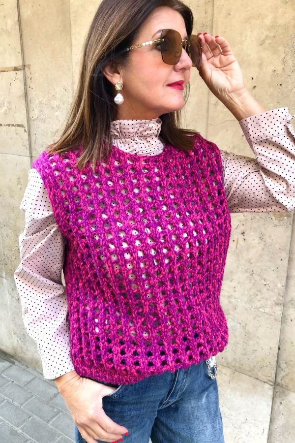 NILDE kötött GILET/MELLÉNY