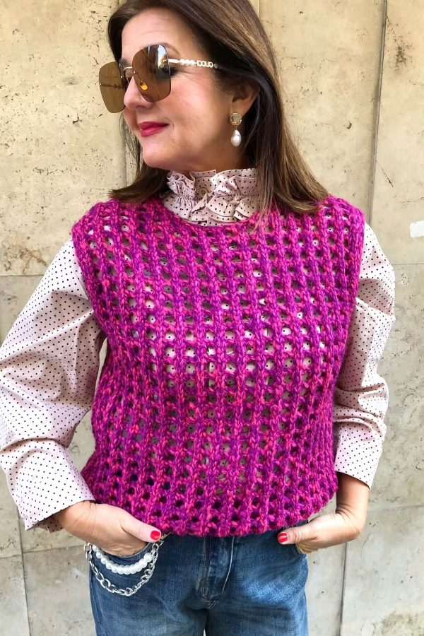 NILDE kötött GILET/MELLÉNY