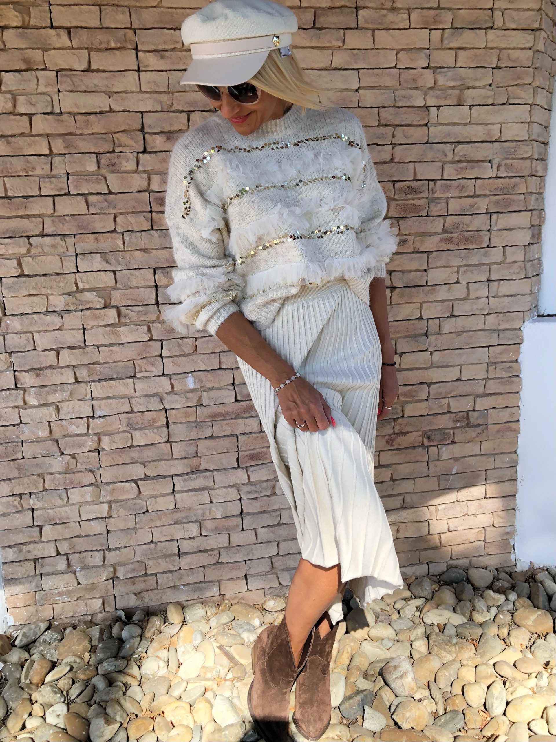 ANNARELLA tüll,-és flitter berakásos KÖTÖTT PULÓVER ANNARELLA tüll,-és flitter berakásos KÖTÖTT PULÓVER