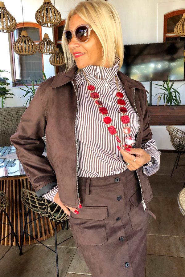 ARIANNE velúr hatású JACKET