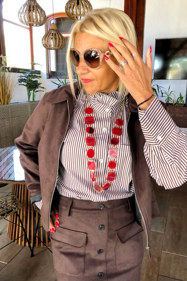 ARIANNE bélelt VELÚR hatású CERUZASZOKNYA