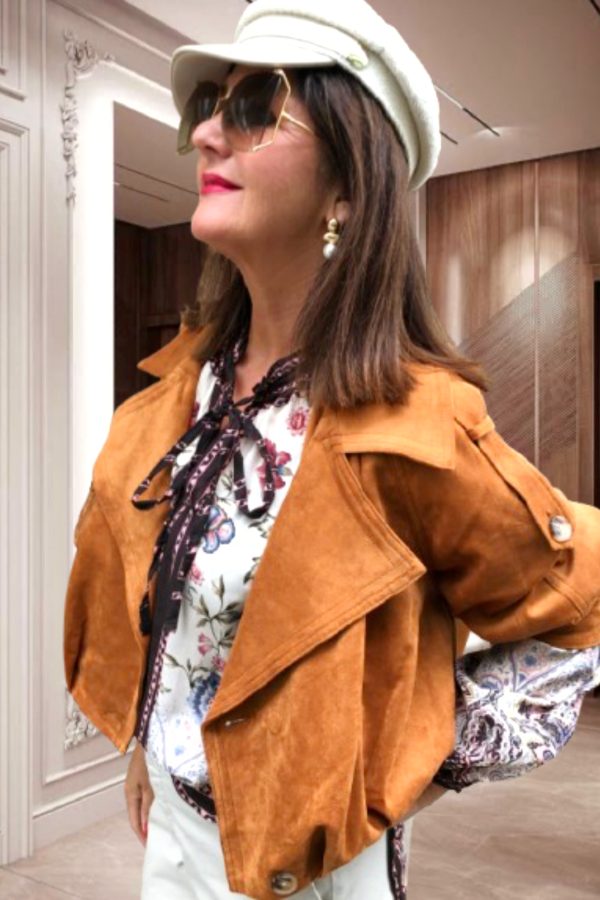BELLINA VELÚR hatású JACKET