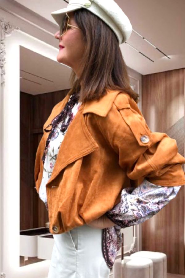 BELLINA VELÚR hatású JACKET