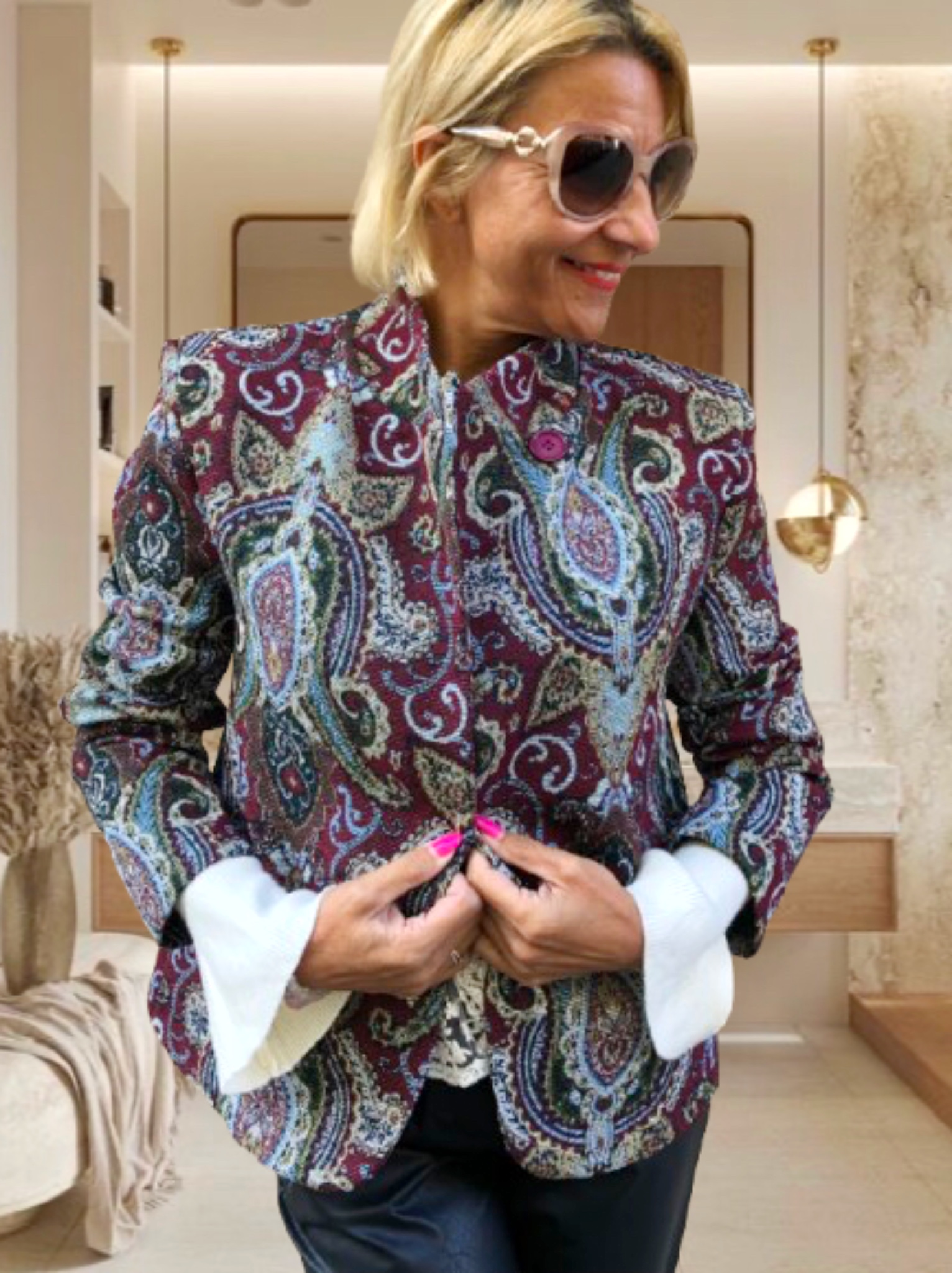 BETTA mintás JACQUARD BLÉZER BETTA mintás JACQUARD BLÉZER
