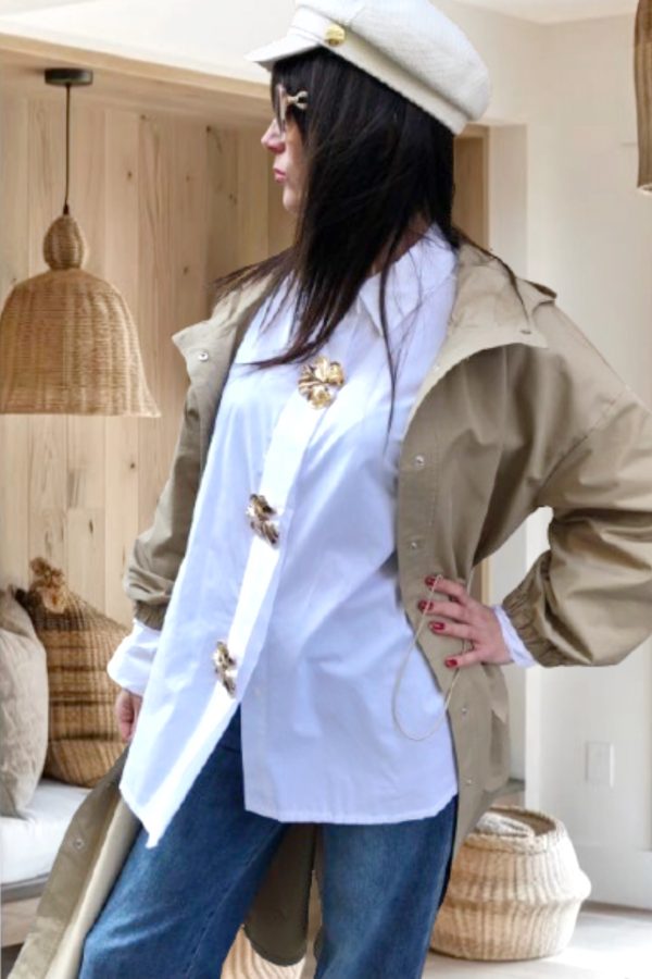 DARIA aranygombos OVER SIZE PAMUT ING