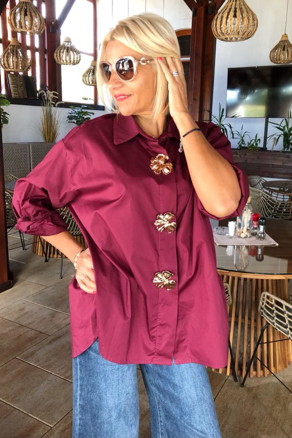 DARIA aranygombos OVER SIZE PAMUT ING