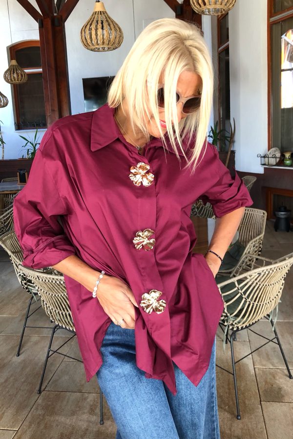 DARIA aranygombos OVER SIZE PAMUT ING