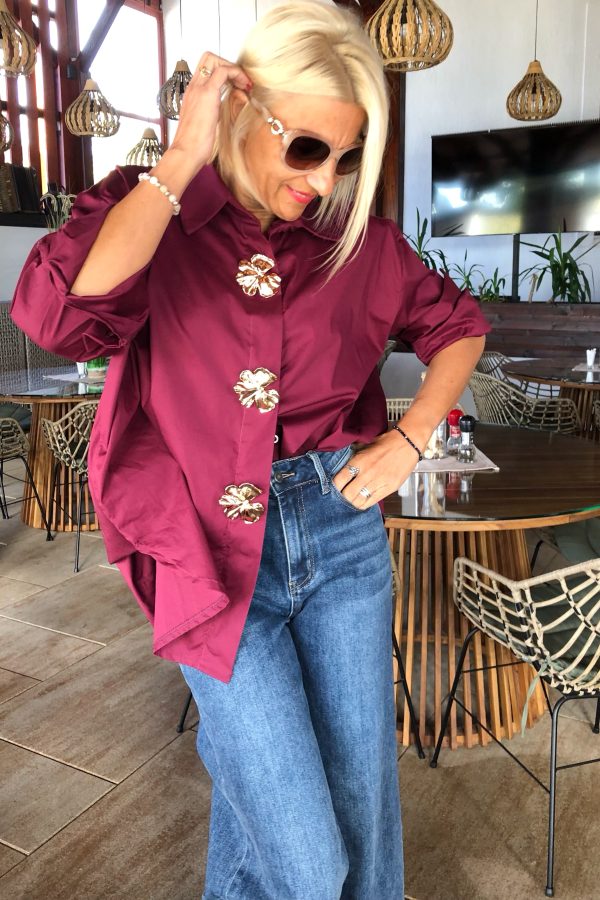 DARIA aranygombos OVER SIZE PAMUT ING