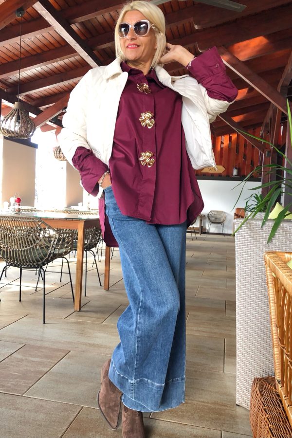 DARIA aranygombos OVER SIZE PAMUT ING