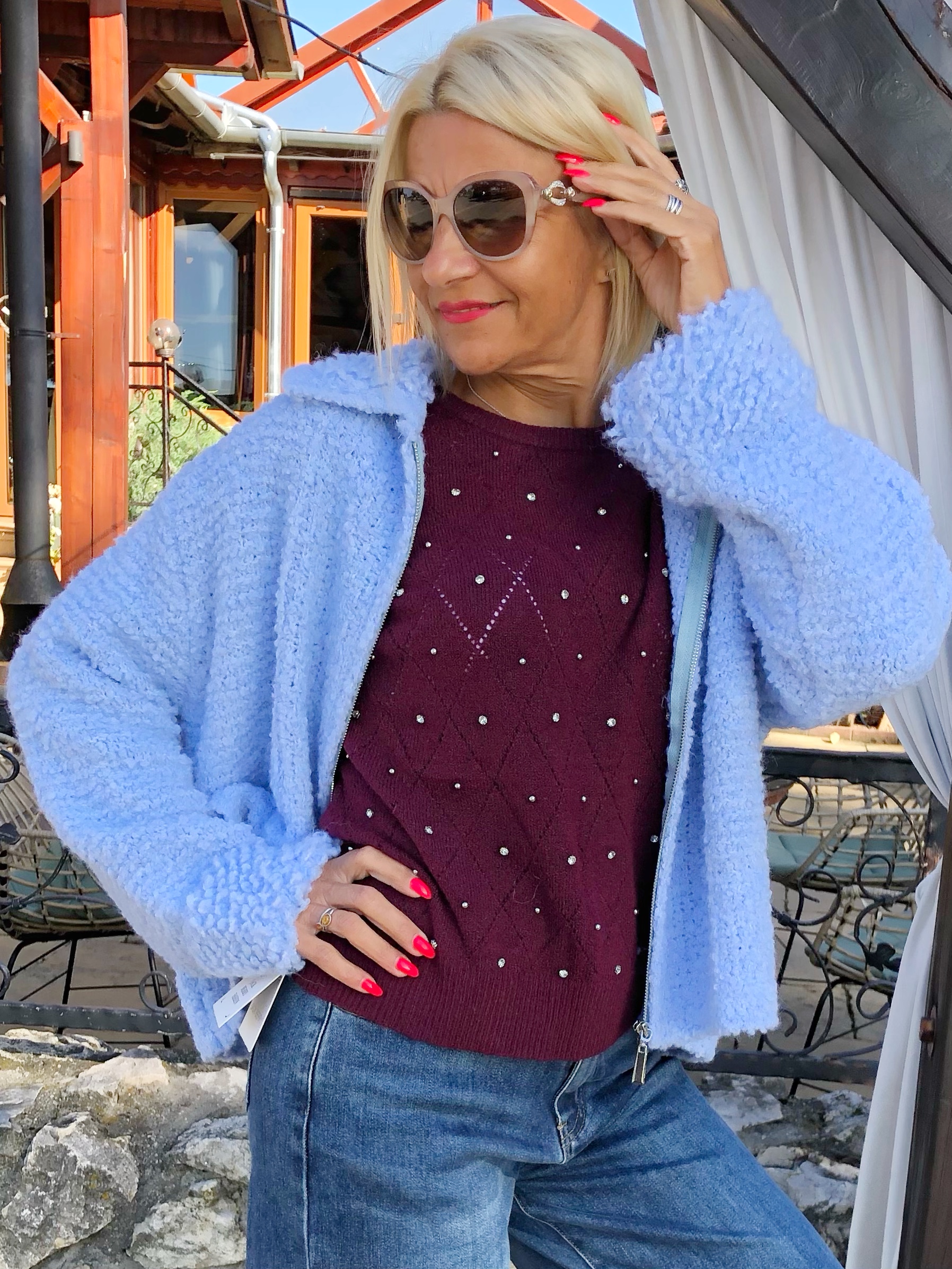 DELIA zippes BUKLÉ KABÁTKA DELIA zippes BUKLÉ KABÁTKA