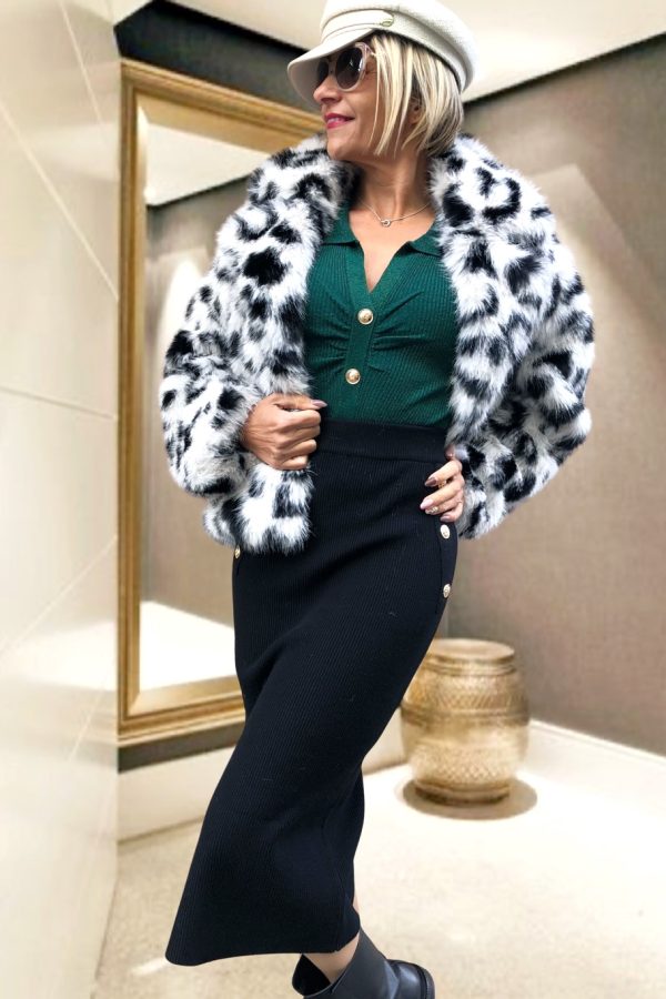 JASMINE arany gombos KÖTÖTT SZOKNYA