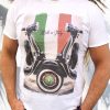 MADE IN ITALY férfi,-pamut T-SHIRT