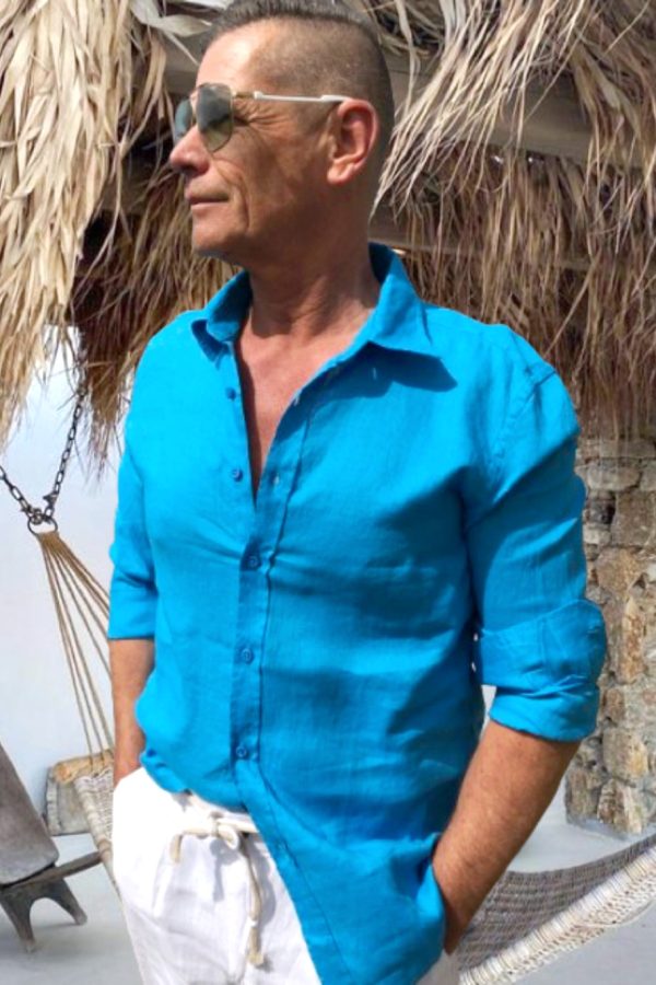 MANUELE férfi LENVÁSZON ING