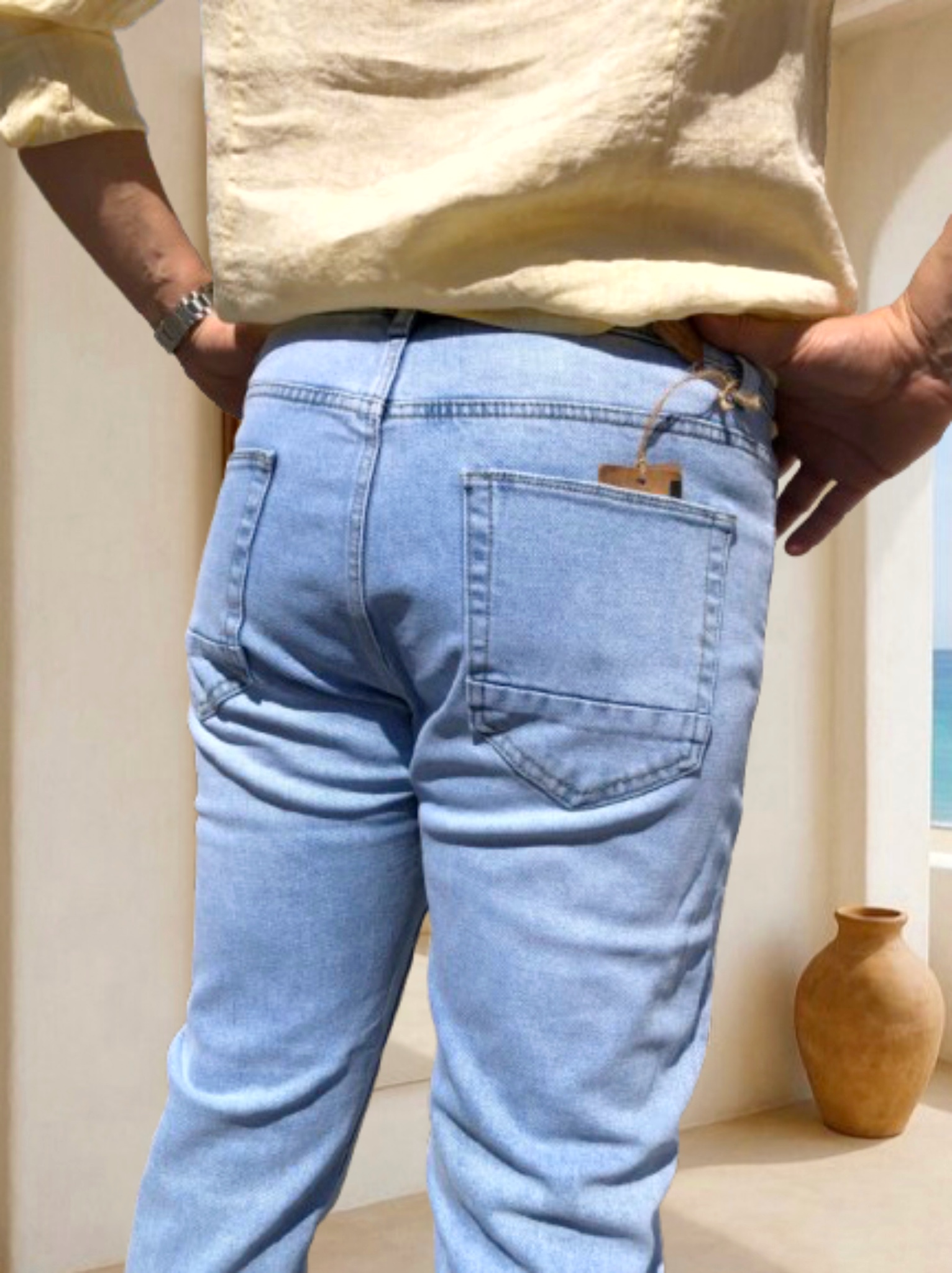 MILO világos FÉRFI FARMERNADRÁG MILO világos FÉRFI FARMERNADRÁG