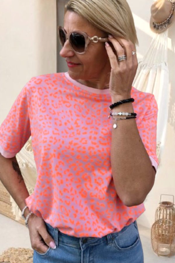 NADA leopárdmintás T-SHIRT/PÓLÓ