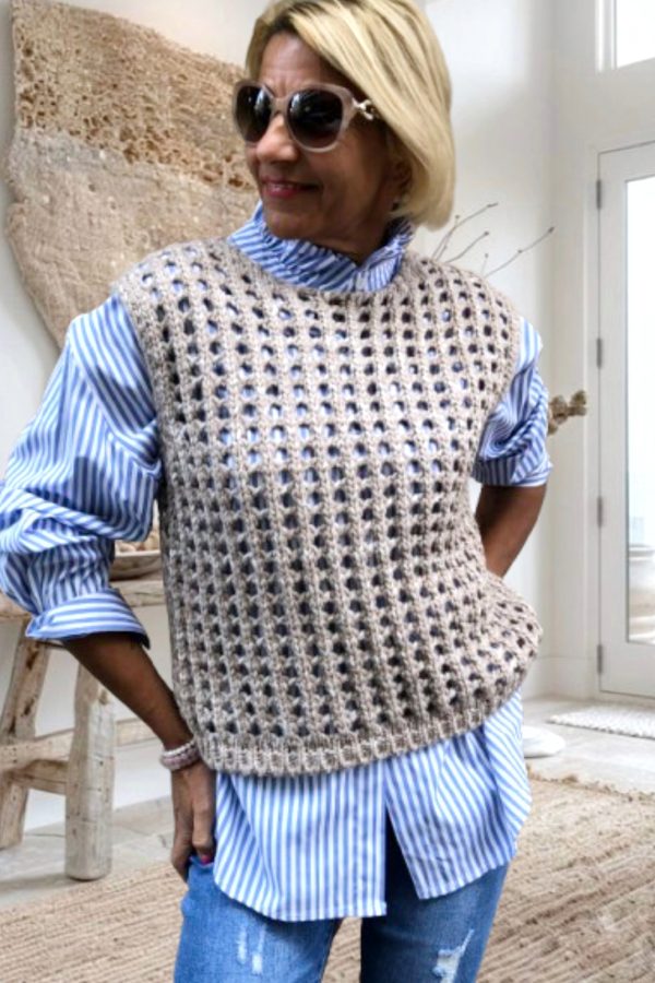 NILDE kötött GILET/MELLÉNY