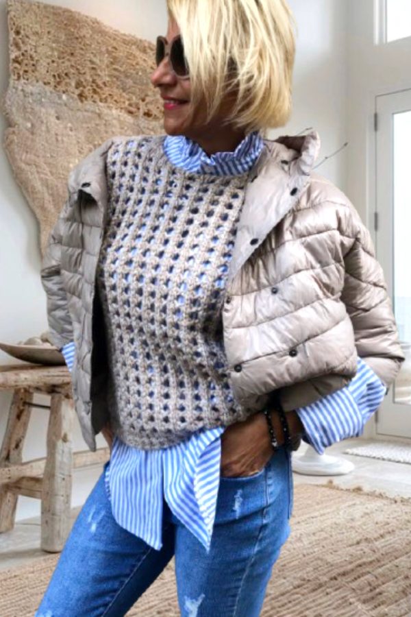 NILDE kötött GILET/MELLÉNY
