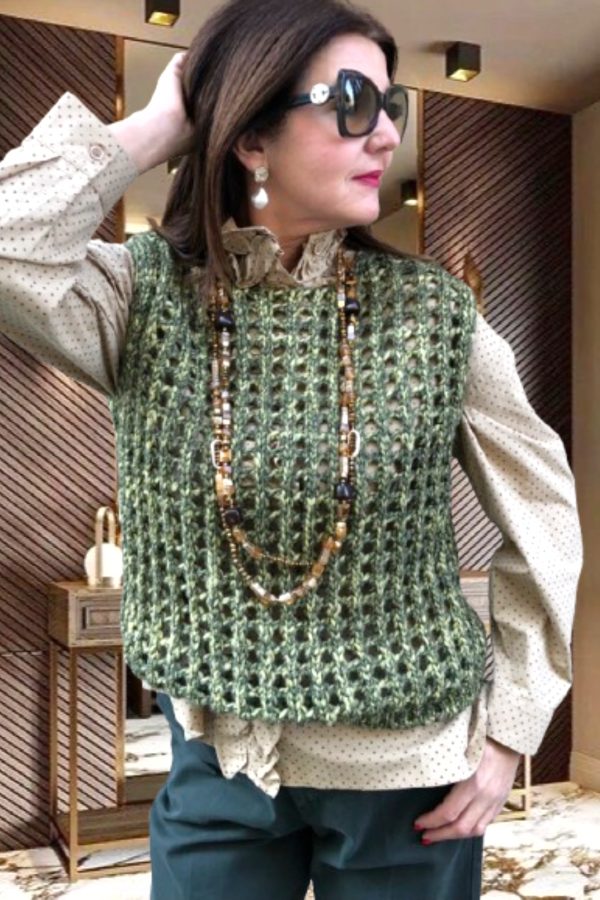 NILDE kötött GILET/MELLÉNY