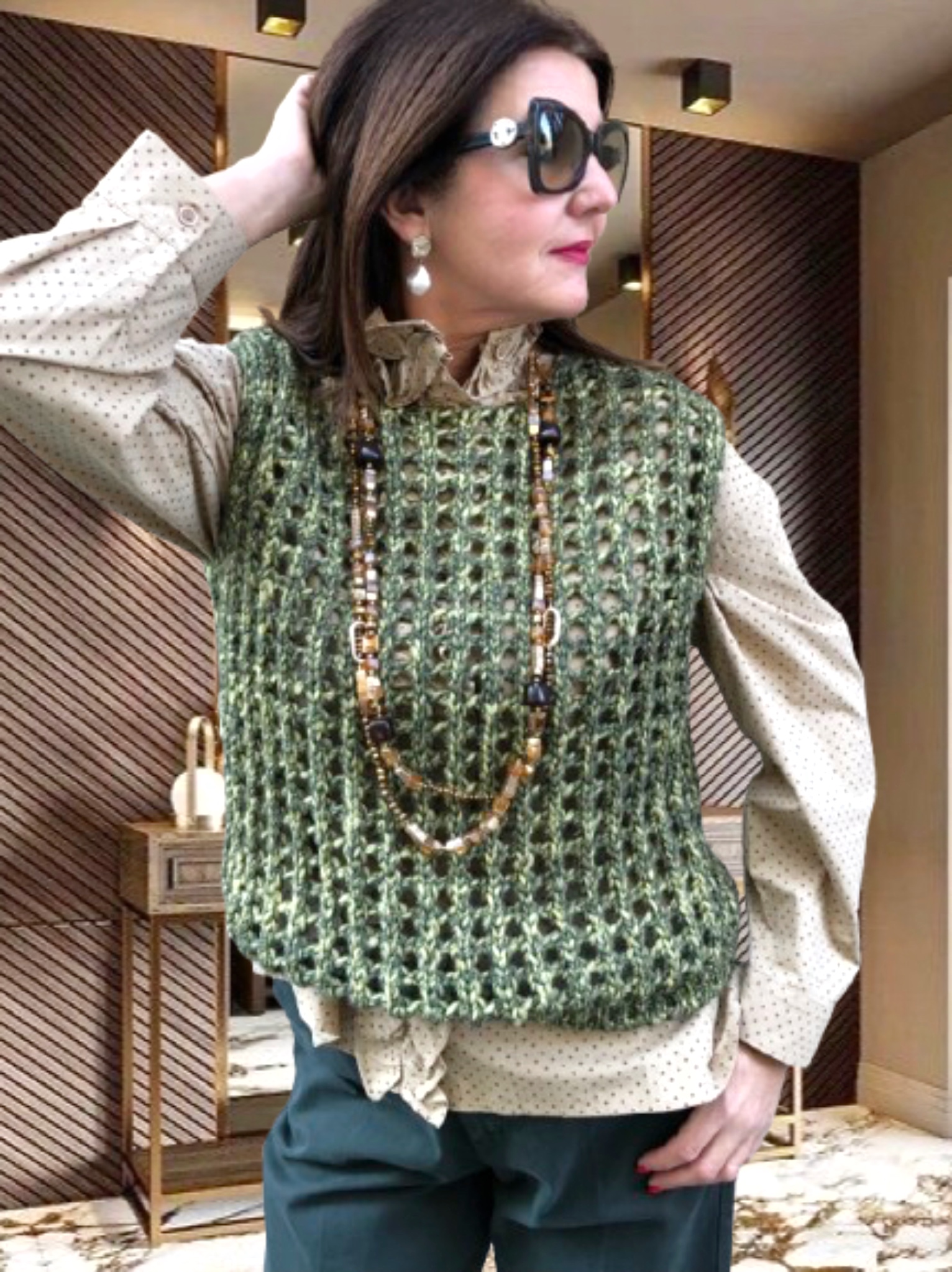 NILDE kötött GILET/MELLÉNY NILDE kötött GILET/MELLÉNY