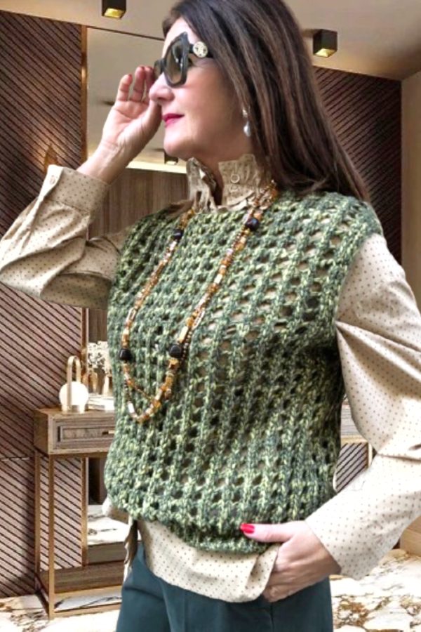 NILDE kötött GILET/MELLÉNY