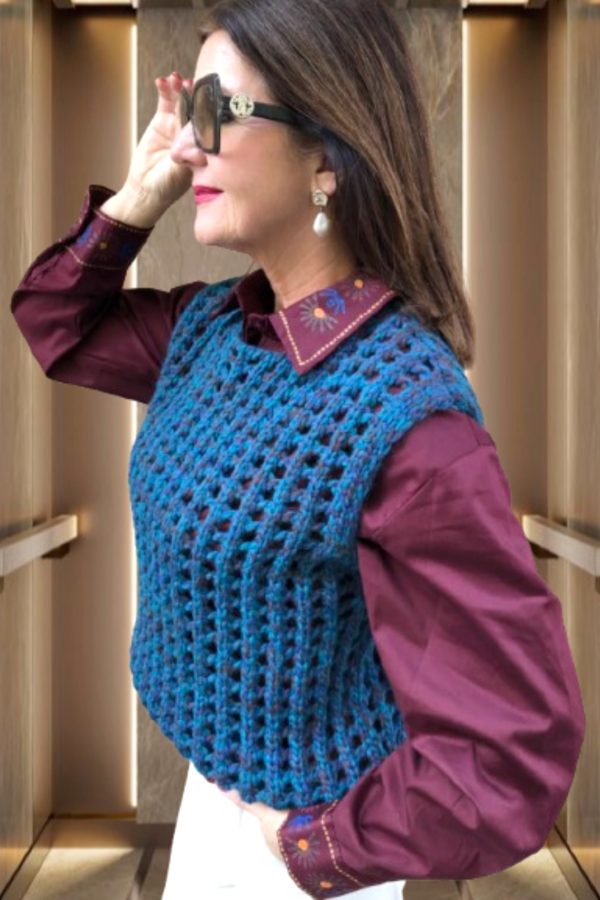 NILDE kötött GILET/MELLÉNY
