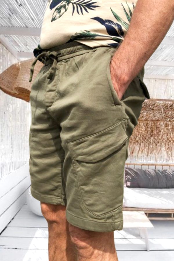 RAMON férfi PAMUT SHORT/BERMUDA gumis derékkal