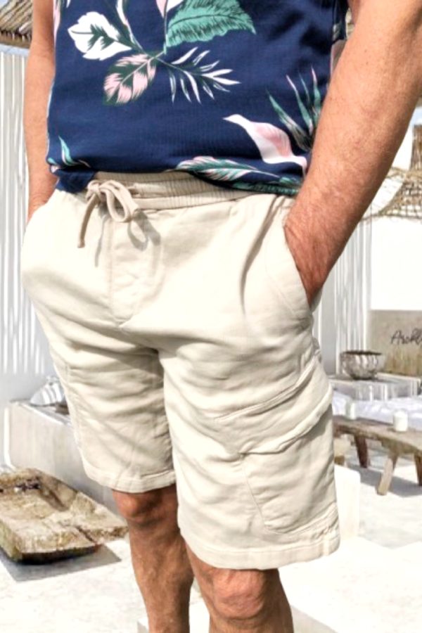 RAMON férfi PAMUT SHORT/BERMUDA gumis derékkal