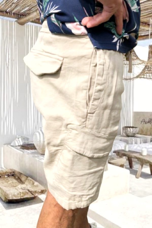 RAMON férfi PAMUT SHORT/BERMUDA gumis derékkal