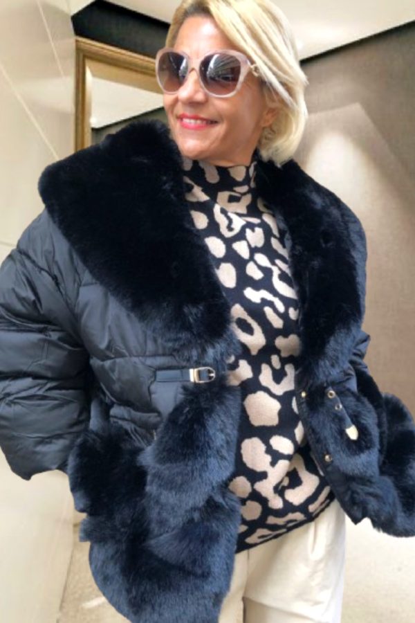 TIZIANA prémes STEPPELT KABÁT
